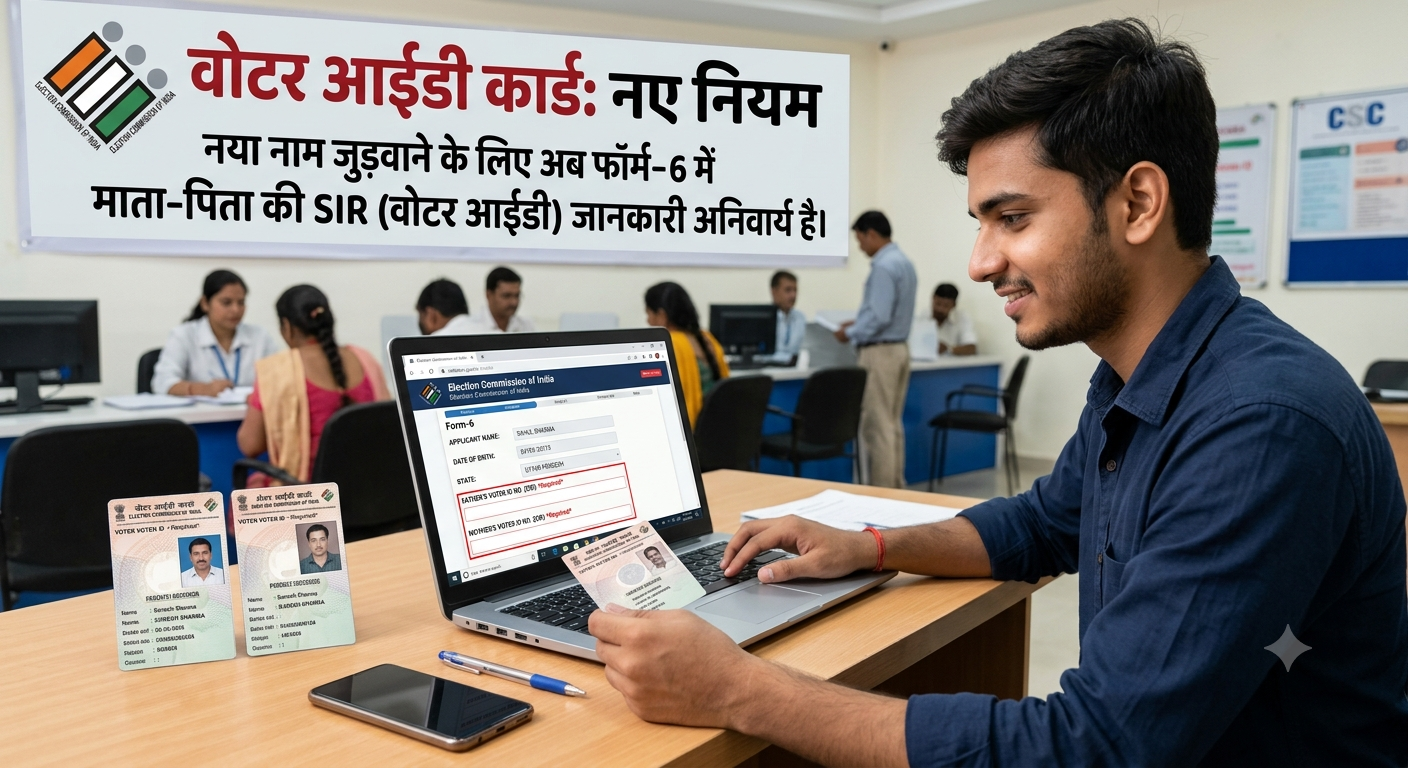 वोटर कार्ड बनवाना हुआ मुश्किल? चुनाव आयोग ने बदला नियम, अब देनी होगी माता-पिता की ये जरूरी जानकारी