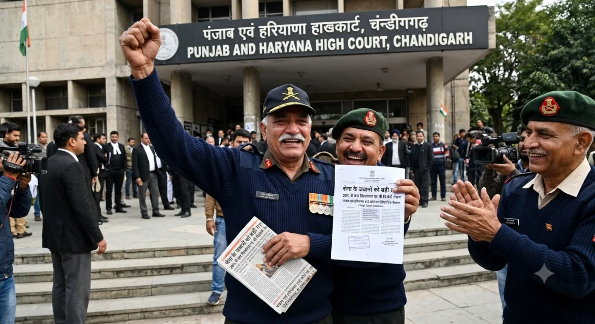 पूर्व सैनिकों को बड़ी राहत: 20% से कम दिव्यांगता पर भी मिलेगी पेंशन, HC का फैसला