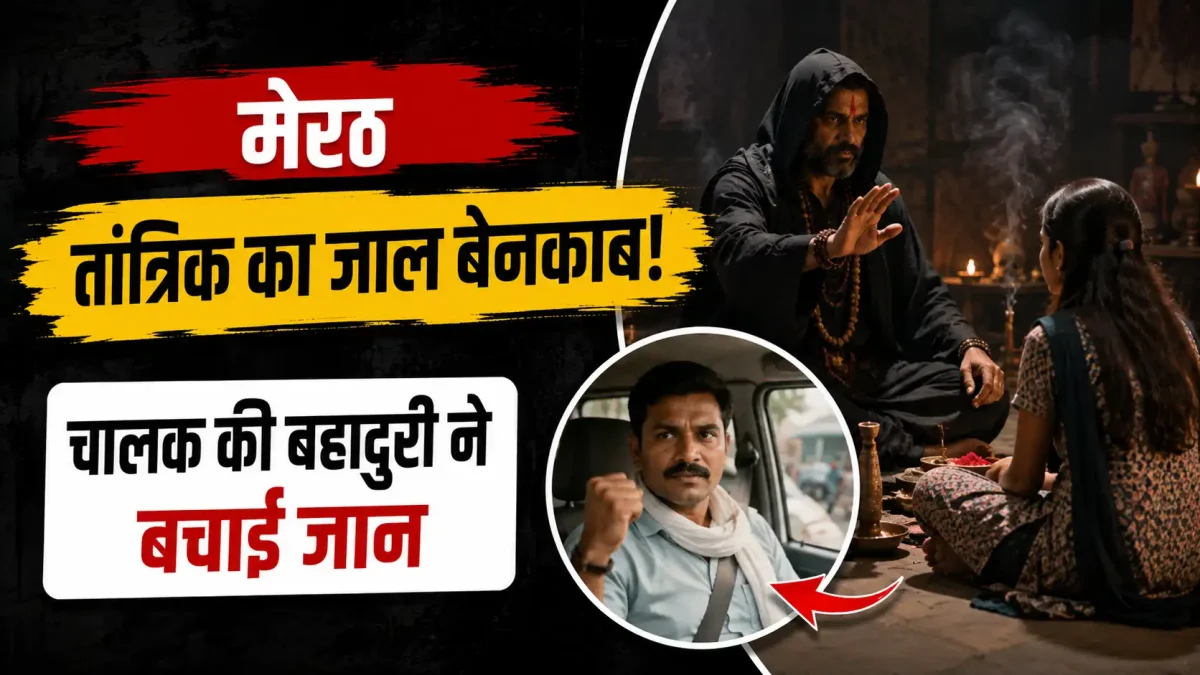 मेरठ: तांत्रिक ने किशोरी को बनाया शिकार, चालक की बहादुरी ने बचाई जान
