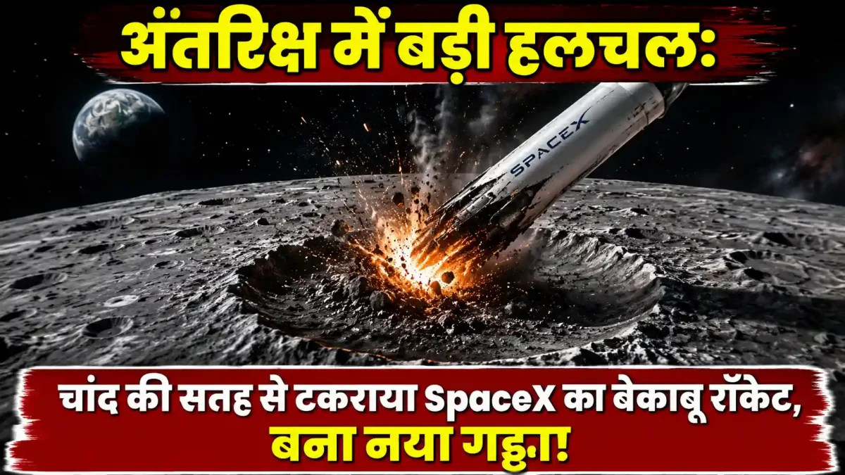 अंतरिक्ष में बड़ी हलचल: चांद की सतह से टकराया SpaceX का बेकाबू रॉकेट, बना नया गड्ढा!